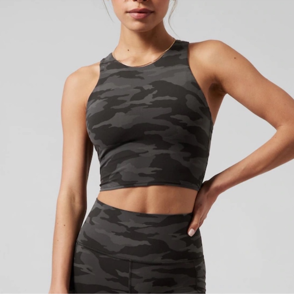 Athleta Camo Crop Tank